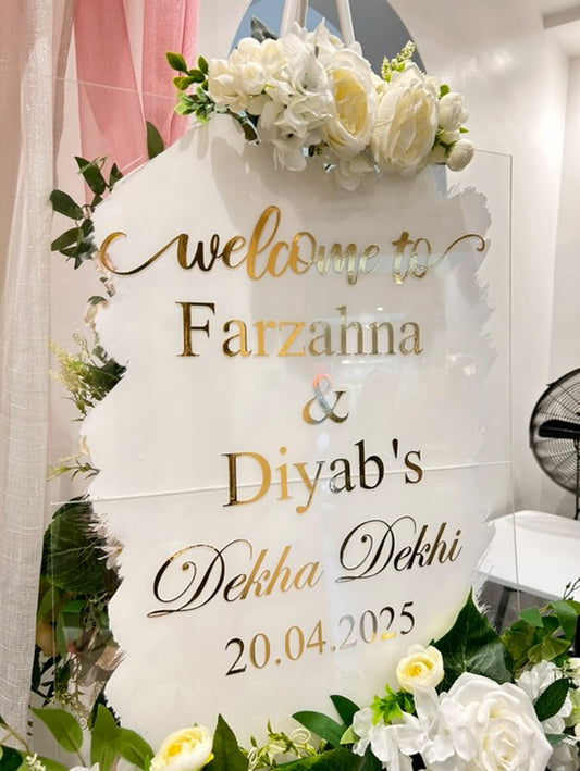 Dekha Dekhi Vinyl Sign